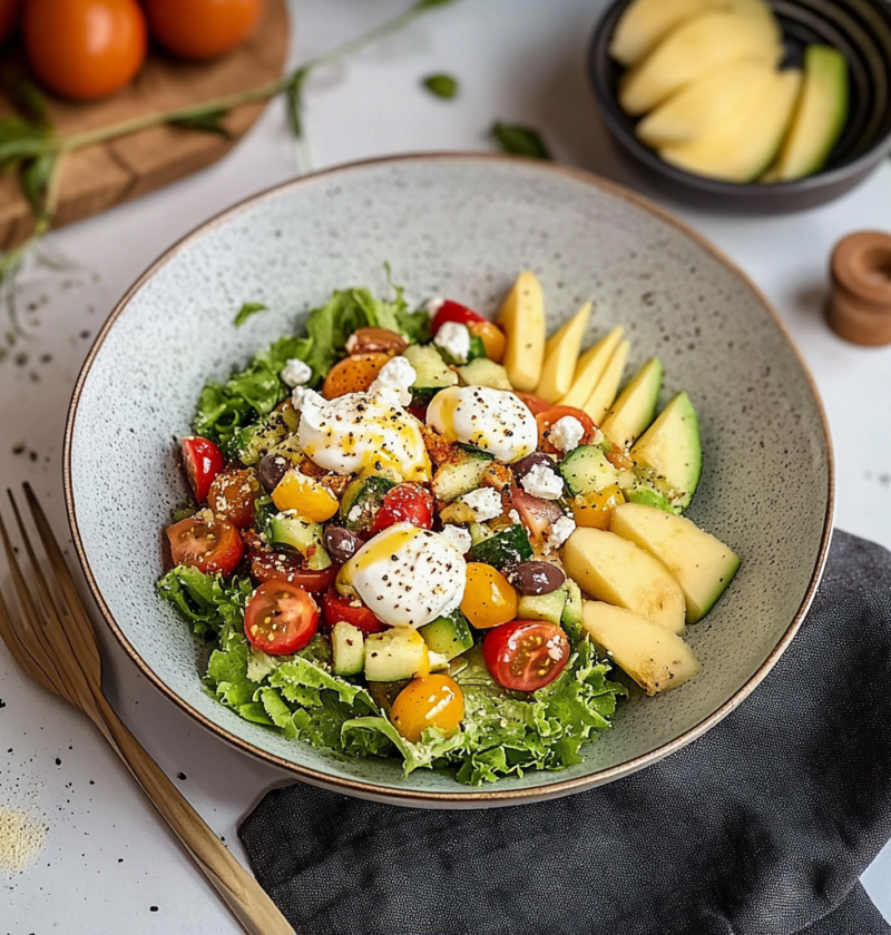 Salat Rezepte Sommer: Aprikosen-Mozzarella-Salat Mit Vinaigrette