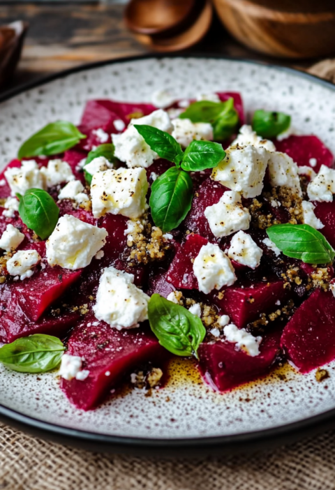 Rote Bete Salat mit Feta: Einfach und schnell zubereitet