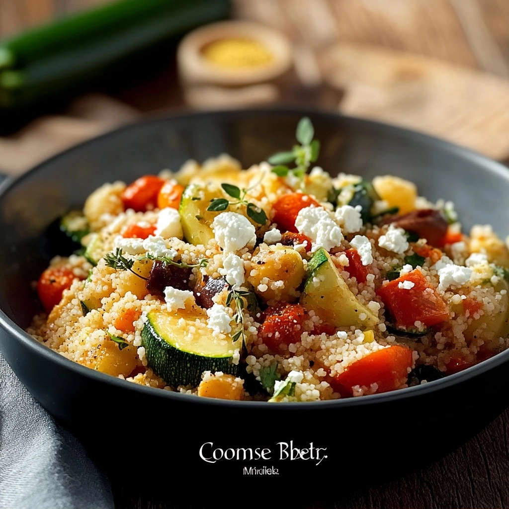 Couscous-Pfanne mit Gemüse und Feta 2 Couscous-Pfanne mit Gemüse und Feta