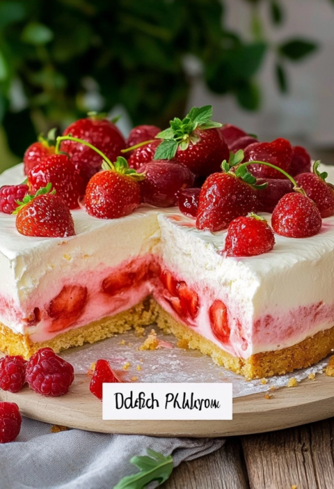 Erdbeertorte mit Joghurt - Das ultimative sommerliche Dessert