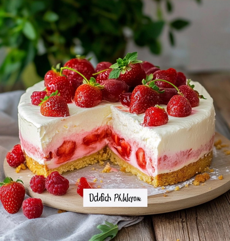 Erdbeertorte mit Joghurt - Das ultimative sommerliche Dessert 1 Erdbeertorte mit Joghurt - Das ultimative sommerliche Dessert