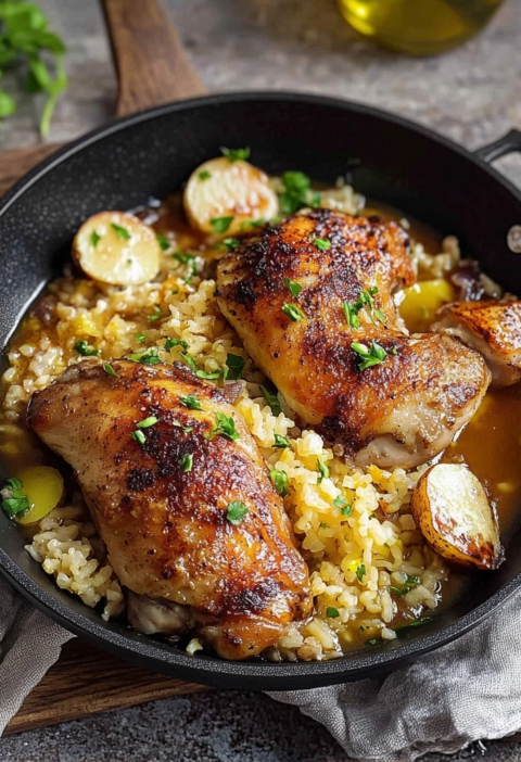 Hähnchen Rezepte: Simple One-Pot Hähnchen mit Reis