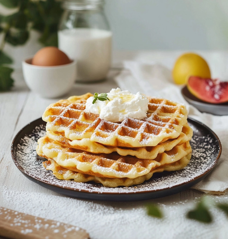 Waffeln mit Quark